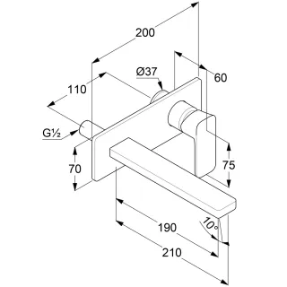 Смеситель для раковины Kludi Renon 422445375 белый матовый